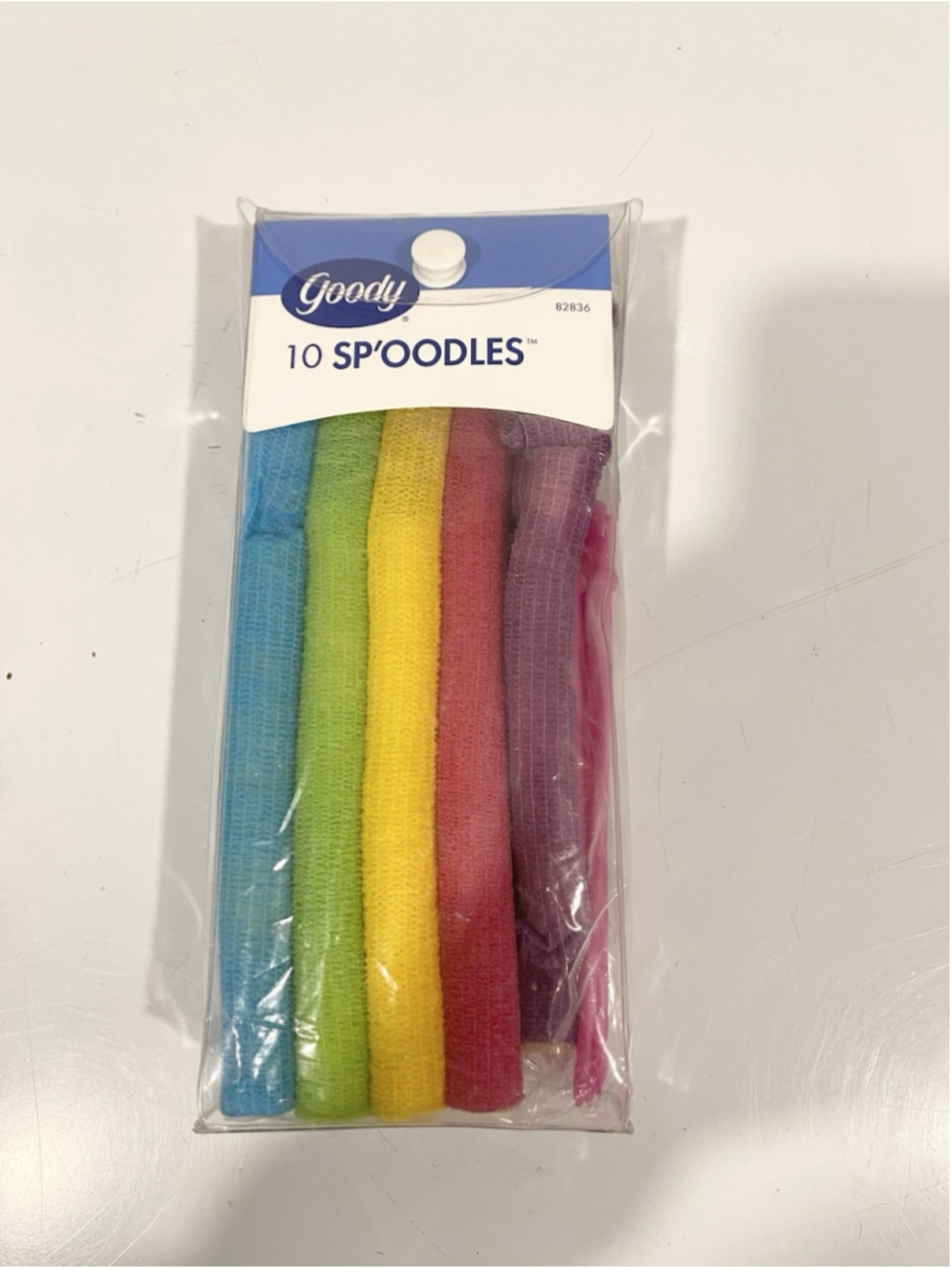 Vintage 2004 Goody Sp’oodles Spiral Hair Curlers 10pc Press On Rollers Y2K NOS